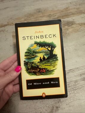 John Steinbeck "Of Mice and Men" Paperback - Yellow & Black Cover